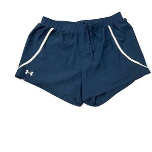 Under Armour Women's Navy Shorts Sz Medium with Liner